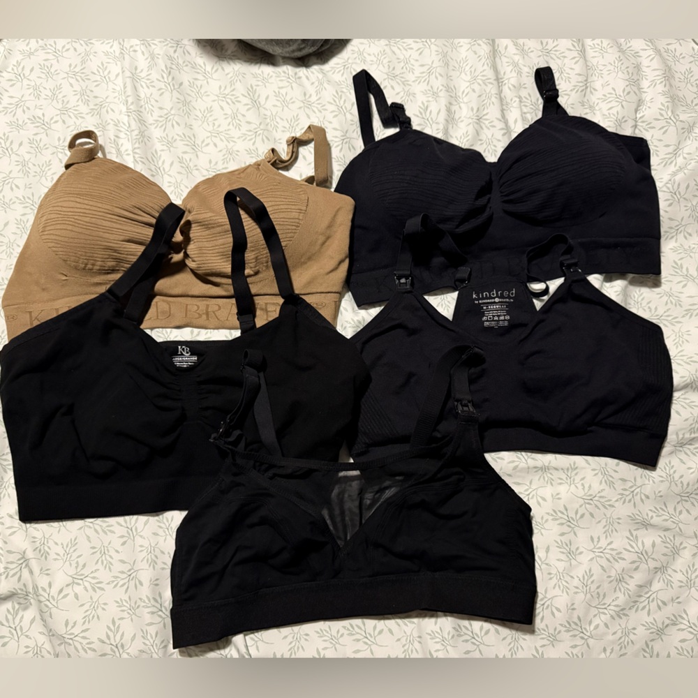 Kindred Bravely Black and Brown Nursing Bras